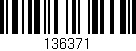 Código de barras (EAN, GTIN, SKU, ISBN): '136371'