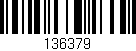 Código de barras (EAN, GTIN, SKU, ISBN): '136379'