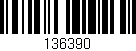 Código de barras (EAN, GTIN, SKU, ISBN): '136390'