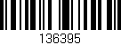 Código de barras (EAN, GTIN, SKU, ISBN): '136395'