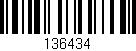 Código de barras (EAN, GTIN, SKU, ISBN): '136434'
