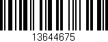 Código de barras (EAN, GTIN, SKU, ISBN): '13644675'