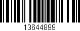 Código de barras (EAN, GTIN, SKU, ISBN): '13644899'