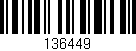 Código de barras (EAN, GTIN, SKU, ISBN): '136449'