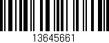 Código de barras (EAN, GTIN, SKU, ISBN): '13645661'