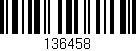 Código de barras (EAN, GTIN, SKU, ISBN): '136458'