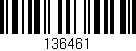 Código de barras (EAN, GTIN, SKU, ISBN): '136461'