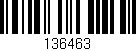 Código de barras (EAN, GTIN, SKU, ISBN): '136463'