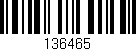 Código de barras (EAN, GTIN, SKU, ISBN): '136465'
