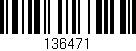 Código de barras (EAN, GTIN, SKU, ISBN): '136471'