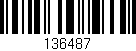 Código de barras (EAN, GTIN, SKU, ISBN): '136487'