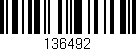 Código de barras (EAN, GTIN, SKU, ISBN): '136492'