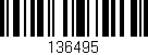 Código de barras (EAN, GTIN, SKU, ISBN): '136495'