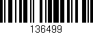 Código de barras (EAN, GTIN, SKU, ISBN): '136499'