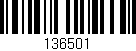 Código de barras (EAN, GTIN, SKU, ISBN): '136501'