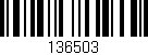 Código de barras (EAN, GTIN, SKU, ISBN): '136503'