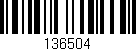 Código de barras (EAN, GTIN, SKU, ISBN): '136504'