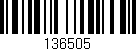 Código de barras (EAN, GTIN, SKU, ISBN): '136505'