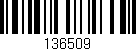 Código de barras (EAN, GTIN, SKU, ISBN): '136509'