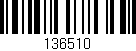 Código de barras (EAN, GTIN, SKU, ISBN): '136510'
