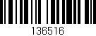 Código de barras (EAN, GTIN, SKU, ISBN): '136516'