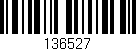 Código de barras (EAN, GTIN, SKU, ISBN): '136527'