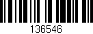 Código de barras (EAN, GTIN, SKU, ISBN): '136546'