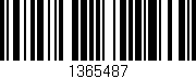 Código de barras (EAN, GTIN, SKU, ISBN): '1365487'