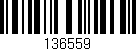 Código de barras (EAN, GTIN, SKU, ISBN): '136559'