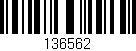 Código de barras (EAN, GTIN, SKU, ISBN): '136562'