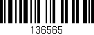 Código de barras (EAN, GTIN, SKU, ISBN): '136565'