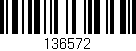 Código de barras (EAN, GTIN, SKU, ISBN): '136572'