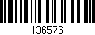 Código de barras (EAN, GTIN, SKU, ISBN): '136576'