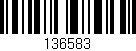 Código de barras (EAN, GTIN, SKU, ISBN): '136583'