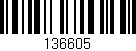 Código de barras (EAN, GTIN, SKU, ISBN): '136605'