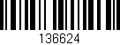 Código de barras (EAN, GTIN, SKU, ISBN): '136624'