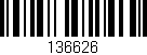 Código de barras (EAN, GTIN, SKU, ISBN): '136626'