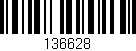 Código de barras (EAN, GTIN, SKU, ISBN): '136628'
