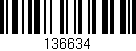 Código de barras (EAN, GTIN, SKU, ISBN): '136634'