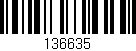 Código de barras (EAN, GTIN, SKU, ISBN): '136635'
