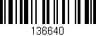 Código de barras (EAN, GTIN, SKU, ISBN): '136640'