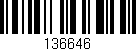 Código de barras (EAN, GTIN, SKU, ISBN): '136646'