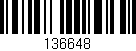 Código de barras (EAN, GTIN, SKU, ISBN): '136648'