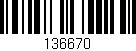 Código de barras (EAN, GTIN, SKU, ISBN): '136670'