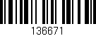Código de barras (EAN, GTIN, SKU, ISBN): '136671'