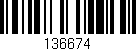 Código de barras (EAN, GTIN, SKU, ISBN): '136674'