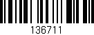 Código de barras (EAN, GTIN, SKU, ISBN): '136711'