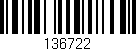 Código de barras (EAN, GTIN, SKU, ISBN): '136722'