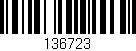 Código de barras (EAN, GTIN, SKU, ISBN): '136723'
