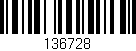 Código de barras (EAN, GTIN, SKU, ISBN): '136728'